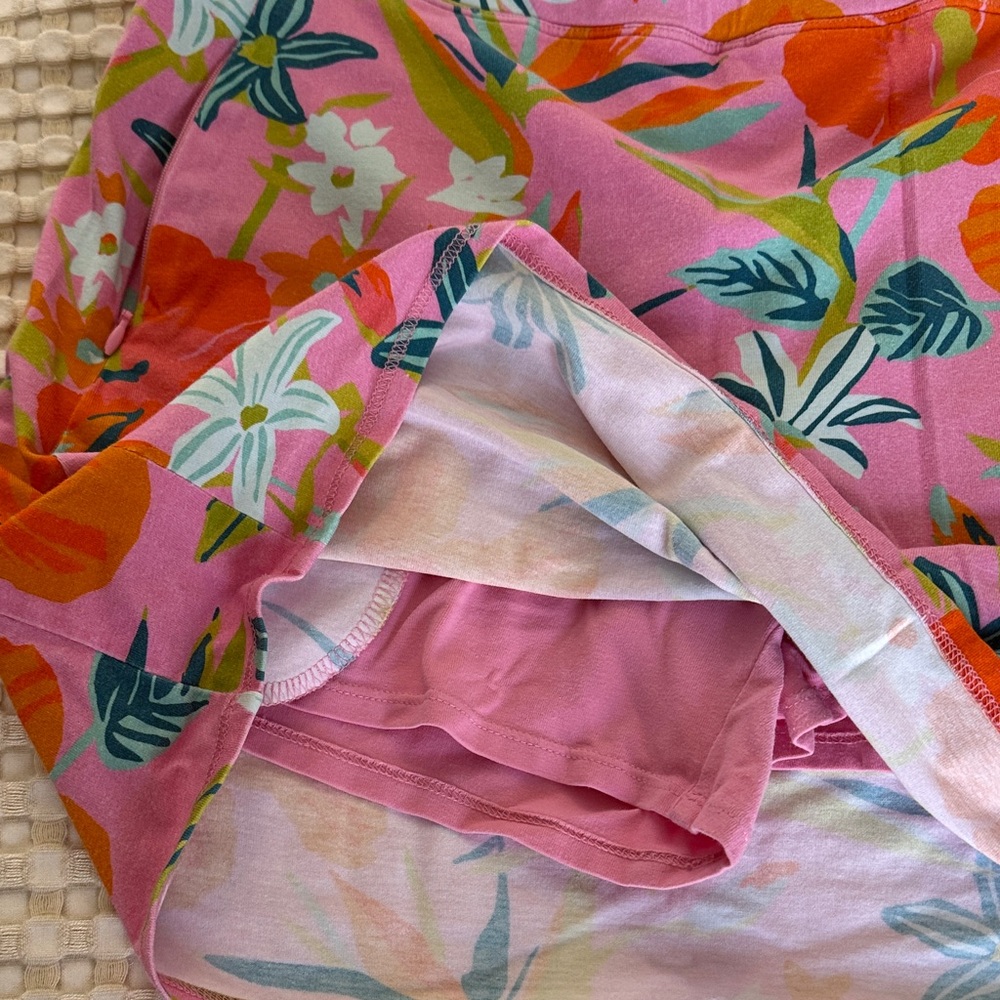 Spartina 449 Pink Floral A-Line Skirt Sz M - Picture 4 of 4